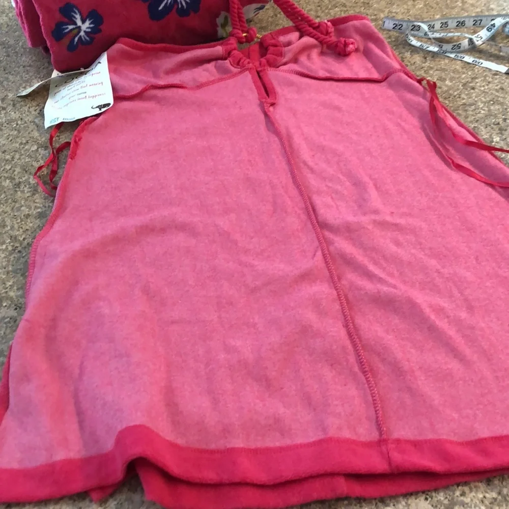 NWT Cocoa Pink Swim Cover Up Dress Medium Terry Cloth With Imperfections - Picture 16 of 17